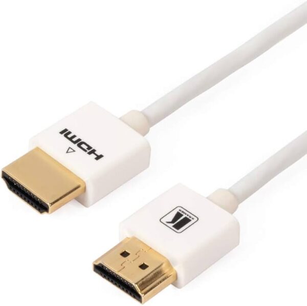 Ultra Slim Flexible High-Speed HDMI™ Cable with Ethernet-White