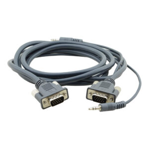Molded 15-pin HD(Male-Male) Flexible Cable with Audio