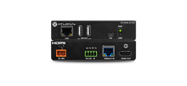 Omega 4K/UHD HDMI Over HDBaseT Receiver with USB, Control and PoE