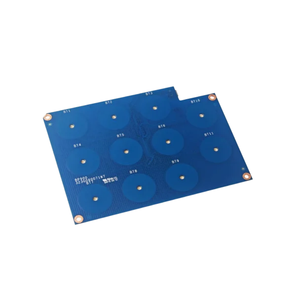 USB connected 11-Button capacitive touch panel with high intensity blue LEDs