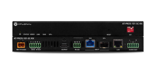 4K Fiber/Copper Receiver with Scaler