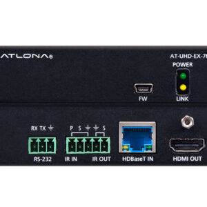 4K/UHD HDMI Over HDBaseT Receiver with Control and PoE