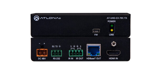 (Tx Only) 4K/UHD HDMI Over HDBaseT Transmitter with Control and PoE