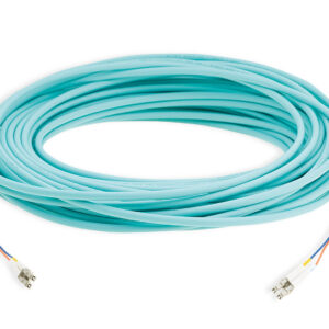 2 LC (M) to 2 LC (M) MM OM3 Fiber Optic Cable, LSHF