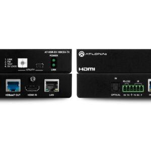4K HDR Transmitter and Receiver Set w/IR, RS-232, Ethernet, and PoE