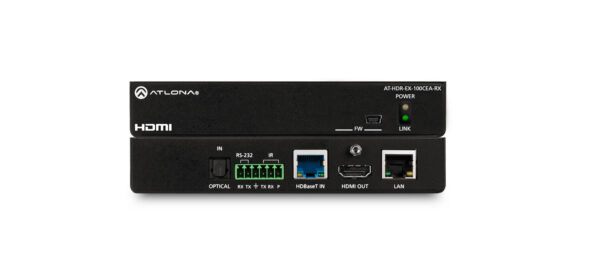 Atlona 4K HDR Receiver w/IR, RS-232, Ethernet, and PoE.