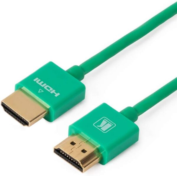 Slim High Speed HDMI Cable with Ethernet - Green