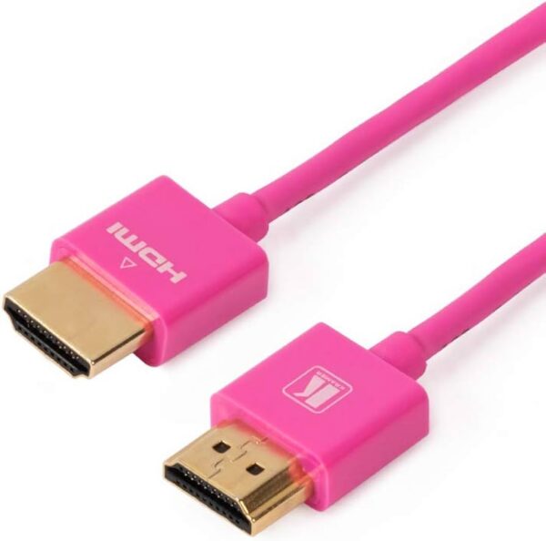 Slim High Speed HDMI Cable with Ethernet - Pink