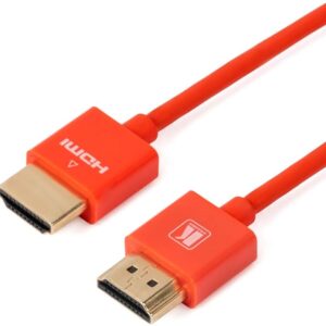 Slim High Speed HDMI Cable with Ethernet - Red