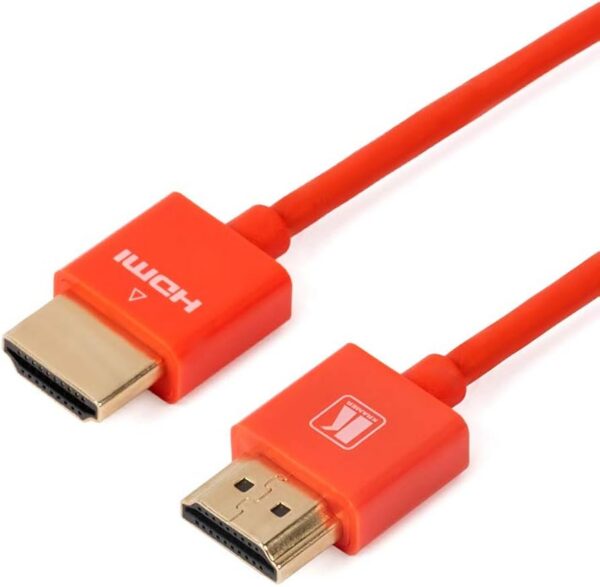 Slim High Speed HDMI Cable with Ethernet - Red