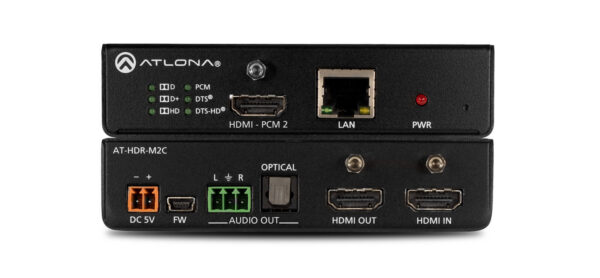 4K HDR Multi-Channel Digital to Two-Channel Audio Decoder