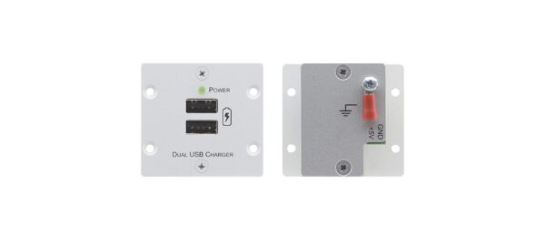 Wall plate insert -Dual port USB charger