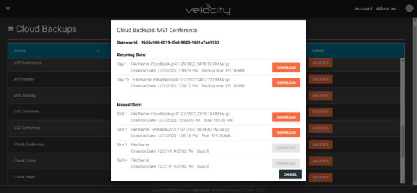 Velocity Premier Services, Remote Gateway