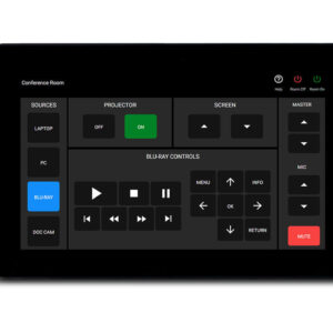 Velocity System 7" VESA Mount Touch Panel with LED (Black) includes Wall Mount Kit