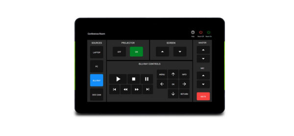 Velocity System 7" VESA Mount Touch Panel with LED (Black) includes Wall Mount Kit