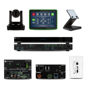 Atlona Room Kit: Pre-Configured Dual Display Training Room System with Control, PTZ camera, USB extension, and room audio