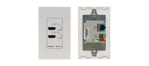 US Size 4K60 4:2:0 2 HDMI to HDBaseT Wall Plate