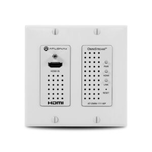 Wall Plate Single Channel OmniStream AVoIP Encoder