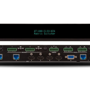 4K/UHD, 8×2 Multi-Format Matrix Switcher with Dual, HDBaseT and Mirrored HDMI Outputs