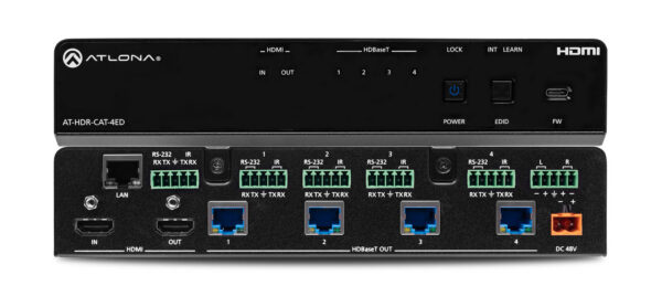 4K/HDR HDMI 2.0b HDBaseT HDMI 1 X 4 Extended Distance Distribution Amplifier